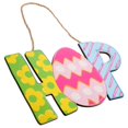 thumbnail image 1 of Door Sign Plaque Easter Party Wall Hanging Wooden Sign Special Occasions Rabbit Shape 28.00X16.00X0.50cm 1Pack, 1 of 1