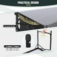thumbnail image 6 of REDCAMP Extra Long Camping Kitchen Tri-Fold Table with Storage Organizer, Folding Camping Cook Station Grill Table Portable for Party Courtyard Picnic, 6 of 7