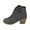 Black |#24, variant on Women Rhinestone Cowboy Boots V Cut Side Zipper Glitter Chunky Heel Sparkly Fashion Cowgirl Ankle Boots (Brown,39)