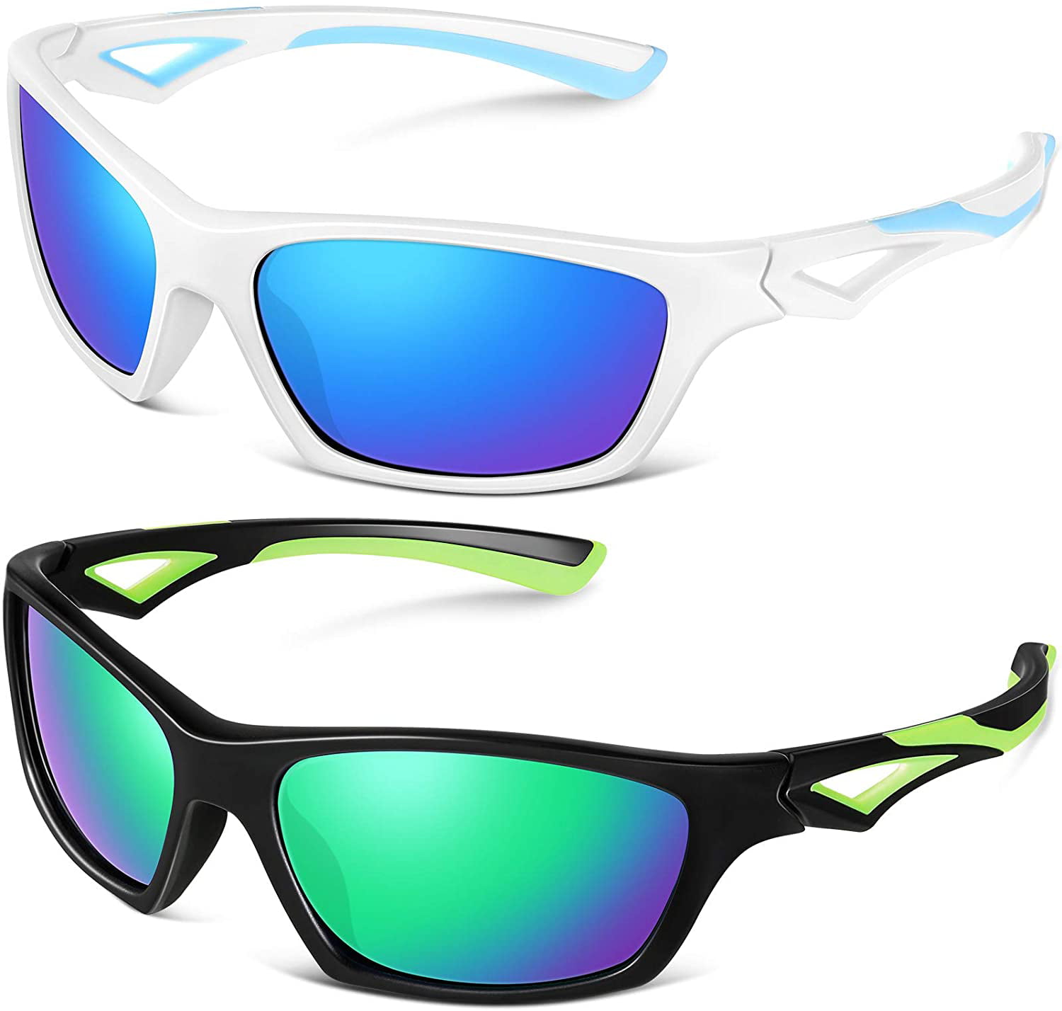 Kids Polarized Sunglasses TPEE Unbreakable Flexible Sport Glasses UV Protection for Boys Girls Age 3-7 