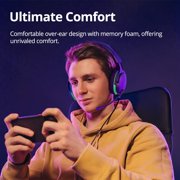 Gaming Headset for PC, PS5, Xbox Series X/S, Xbox One, Switch, MAC, Xbox Headset with Noise Canceling Microphone, Wired Over-Ear Gaming Headphones with RGB Light,Bass Surround-Tronsmart Sounfii G10