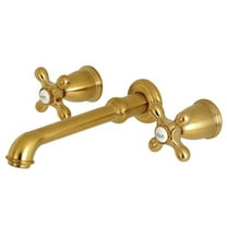 Kingston Brass English Country Roman Tub Faucets With Brushed Brass KS7027AX