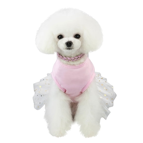 Dog Dresses for Small Dogs Cat Clothes Cat Dress, Denbek Rabbit Print Pet Bottoms for Dogs and Cats, Breathable Lace Dress