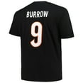 thumbnail image 3 of Men's Fanatics Joe Burrow Black Cincinnati Bengals Big & Tall T-Shirt, 3 of 3