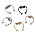 thumbnail image 2 of Piercing falso para mujer, aro para la nariz, tabique, Clip para la nariz sin perforación, HipHoop Rock, imán de acero inoxidable, joyería Punk para el cuerpo, 2 of 4