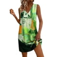 thumbnail image 3 of Summer Short Dress Women Plus Size Floral Printed V-Neck Sleeveless Casual Loose Summer Vacation Beach Sundresses with Pockets, 3 of 8