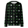 thumbnail image 6 of adviicd Christmas Cardigan Sweater for Women Open Front Holiday Graphic Funny Cute Long Sleeve Xmas Outfit 2025 Fashion (Dark Green, XL), 6 of 6