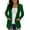 Green, variant on MIASHUI Women's Lightweight Knit Cardigan Solid Color Simple Open Front Comfort Jacket with Pockets Autumn Casual Wear Khaki,XXL