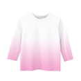 thumbnail image 5 of Ndbuld Girls Long Sleeve Tees Basic Crewneck Soft T-Shirts Toddlers' Long-Sleeve T-Shirts Assorted Colors Pink 160cm/63in, 5 of 5