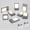 Grey, variant on V4light Rechargable Motion Stair Lights Indoor, Gold Night Light for Rooms When Walking In,3000K Warm White Light,4 Pack
