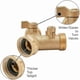 thumbnail image 3 of Garden Two-Way Ball Valve Y-Type Diverter Valve (Type A 2 Washers), 3 of 5