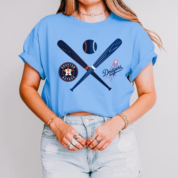 House Divided Baseball T-Shirt, Custom 2 Team Emblem Shirt, Split Baseball Team Tee, Personalized Baseball mom Gift family apparel root both