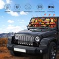 thumbnail image 5 of Kdxio Cars Print Front Windshield Sun Shade,Folding Auto Sunshade for Car Truck SUV-Small, 5 of 7
