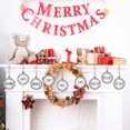 thumbnail image 4 of 12 Pieces Rustic Signs Christmas Ornaments Wood Sign Christmas Decorations Small Rustic Farmhouse Signs Christmas Tree Hanging Plaques Farmhouse White Signs Ornaments for Christmas Tree (Round Shape), 4 of 7
