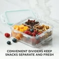 thumbnail image 4 of LocknLock Purely Better Square Food Storage Container with Divider, 29-Ounce, 4 of 8