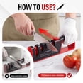 thumbnail image 4 of Arenviy 4-in-1 Knife Sharpener, 6 Precision 4-Stage Kitchen Knife Sharpener, Helps Repair, Restore, Polish Blades, Fits Most Knives and Scissors, 4 of 8