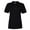 Black, variant on Softstyle Womens Short Sleeve Double Pique Polo Shirt