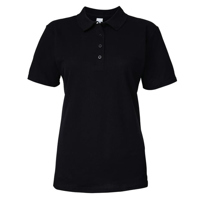 Gildan Softstyle Polo Piqué Double à Manches Courtes pour Femmes