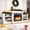 Brown, variant on Winkalon 72" Fireplace TV Stand for 75 inch 80 inch TV, Electric Fireplace with Mantel, Farmhouse Entertainment Center with 23" Electric Fireplace, White Brown