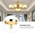 thumbnail image 4 of 2Pcs Iron Chandelier Hanging Chandelier Hook, Chandelier Plate Hook Ceiling Light Canopy Bird Cage Lantern Hook  Lamp Base Decoration DIY Fitting Accessory, 4 of 8