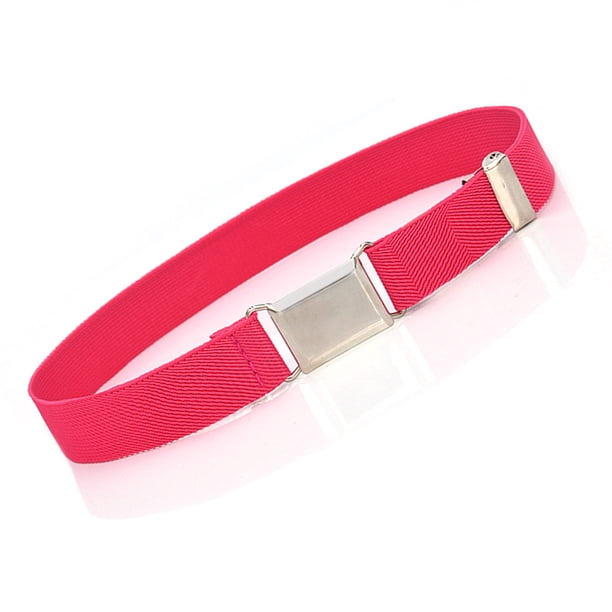 Sonducket Cinturones Hebilla magnética Accesorios de ropa para niños Estilo simple Suministros de armario Cintura liviana con tejido fino para Cinturones tipo 5