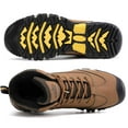 thumbnail image 5 of AX BOXING Men's Four Season Boots Outdoor Winter Hiking Boots Brown, 5 of 9