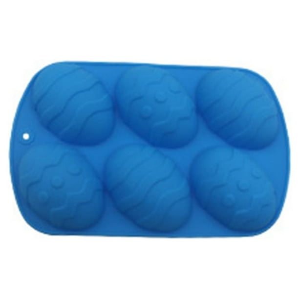 Moldes para Fondant Wosthever forma de huevo de Pascua Herramientas de decoración de pasteles Azul