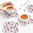 thumbnail image 4 of Leather Coasters with Heat-resistant for Drinks, Eiffel Tower fashion Cup Coasters Cup Pad Mat for Tabletop Protection, Coffee Table, Office Desk and Housewarming Gift, 4 of 5