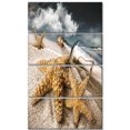 thumbnail image 2 of Bouteille Message Enterrée dans le Sable - Impression sur Toile Paysage Marin, 2 of 3