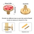 thumbnail image 3 of Kitchen Cabinet Knobs Cabinet Handles 1.25 inch Diameter Zinc Alloy Beautiful Cherry 4 Pack, 3 of 9