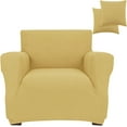 thumbnail image 1 of Jinamart Housse de Fauteuil Extensible Élastique, 1 Pce (Moutarde, Petit), 1 of 7