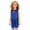 Blue, variant on Girls Metallic Dresses Sleeveless Crewneck Sparkly Dress Sequin Shinny Cute 𝗠ini Dress P𝗮rty Dance 𝗦undress