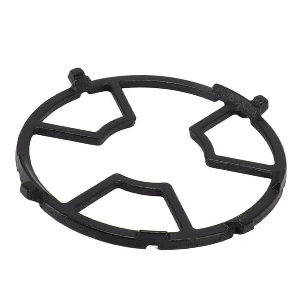 Anillo De Wok De Hierro Fundido, Rango De Calentamiento Controlado Diseño De Ranura Inferior Estable Y Robusto Rejilla De Estufa De Gas Segura Para Sartén De Acero Negro
