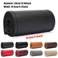 thumbnail image 3 of Destyer 1/2/3/5 Leather With Thread DIY Braid Steer-Wheel Protector - Customizable Protection For Car Whole hole coffee 1 Pc, 3 of 6