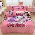 thumbnail image 5 of Funda nórdica Kuromi Diseño de moda Suave y cómoda Regalo navideño para niños y niñas Decoración de cama de dormitorio universitario, 5 of 5