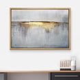 thumbnail image 3 of wall26 Framed Canvas Print Wall Art Minimal Gray Orange Pastel Paint Stroke Collage Abstract Shapes Illustrations Modern Art Decorative Contemporary for Living Room, Bedroom, Office - 24x36 Natural, 3 of 5