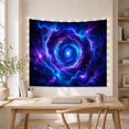 thumbnail image 5 of Swirling Cosmic Nebula Vortex Against Deep Space, Mystical Digital Art for Space Enthusiasts, Celestial Wall Art Decor, Housewarming Gift, Tapestry Wall Hanging for Living Room and Bedroom, 5 of 7