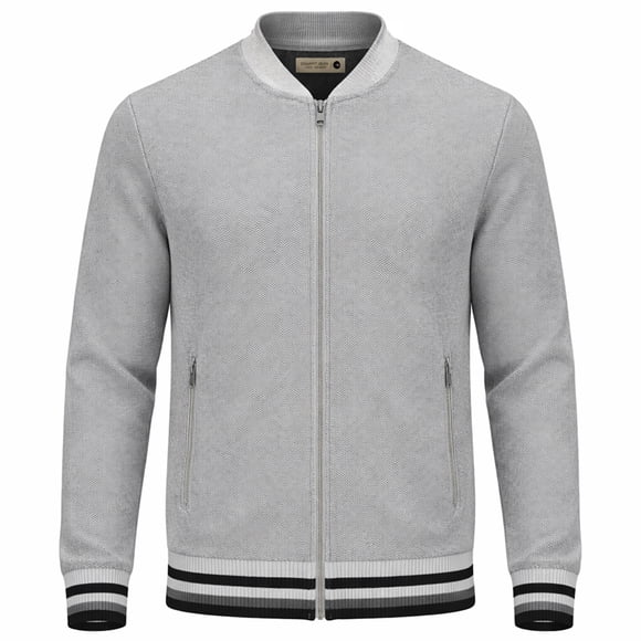 CE QUARRY SUETER CIERRE GRIS