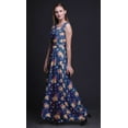 thumbnail image 3 of Bimba Floral Women Long Tank MaxiDress Round Neck Printed Party Gown-X-Large, 3 of 5