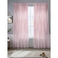 thumbnail image 2 of Pink Sheer Curtains 84 Inch Length 2 Panels Set, Modern Abstract Art Ombre Striped Voile Window Treatment Rod Pocket Curtains Sheers Drapes for Bedroom/Living Room/Kitchen 52"x84"x2, 2 of 7