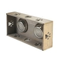 thumbnail image 3 of LR Home Handmade Mango Wood Elevated Double Pet Feeder with Paw and Heart Cutouts , 19" x 9" x 4", Brown, 3 of 11