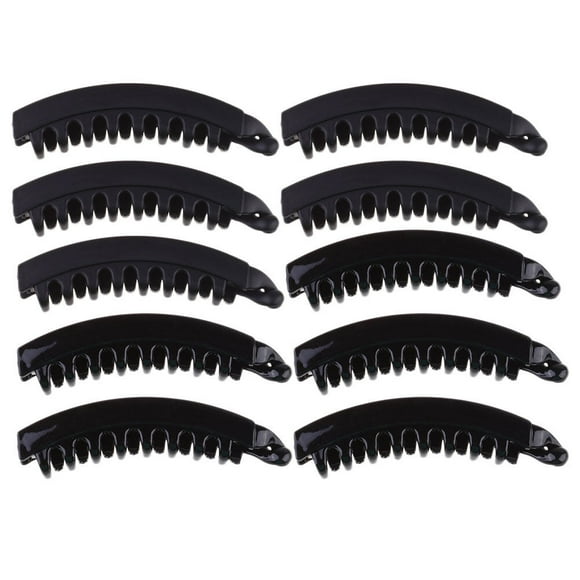FRCOLOR Banana Clips 12pcs Large Banana Hair Clips Toothed Hair Clamps Spring Hair for Women,3.94"X0.98"X0.79"
