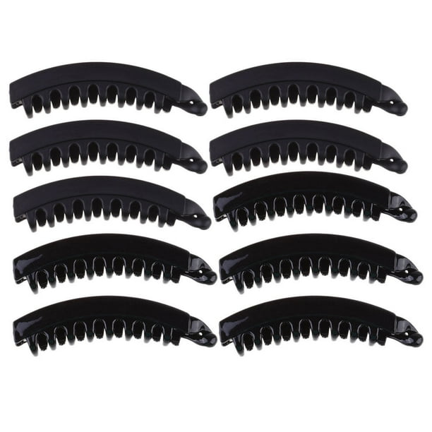12 pinzas para el pelo de plátano grandes, pinzas dentadas para el pelo, pelo de primavera para mujeres