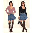 thumbnail image 4 of ORUYROP Combinaison à Manches Courtes et Manches Courtes Deep V Neck pour Vêtements pour Femmes, 4 of 5