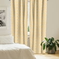 thumbnail image 2 of Ambesonne Retro Curtains, White Polka Dots Classic, Pair of 28"x95", Orange White, 2 of 5