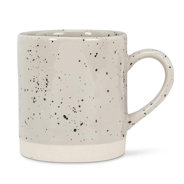 Abbott Collection AB-27-SPECKLE-GRY Mug en Grès Émaillé de 3,75 Po&44; Gris