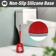 thumbnail image 4 of 2 Pack Toilet Bowl Cleaner Brush Holder Set Scrubber and Caddy for Bathroom Deep Clean with Antislip Grip red Durable Toilet Bowls Brushes with Stiff Bristles Drip-Proof Base, 4 of 8