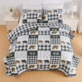 thumbnail image 5 of Market & Place Colchas rústicas tamaño individual | Juego de edredón de cabina de 2 piezas con funda | Ropa de cama reversible Lodge Bear para todas las estaciones | Colección Orson (Gris Gemelo/Marró, 5 of 5