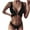 Black, variant on Abcnature Women's Bikini Swimsuits Sets, Thong Bikini Sets Bikini Two Piece Solid Color Sling Beachwear Swimwear Bikini Sets for Women Green S