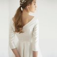 thumbnail image 3 of Elegante vestido de noche para mujer banquete Blanco simple retro fotografía verano viaje fotografía Mori longitud media, 3 of 5